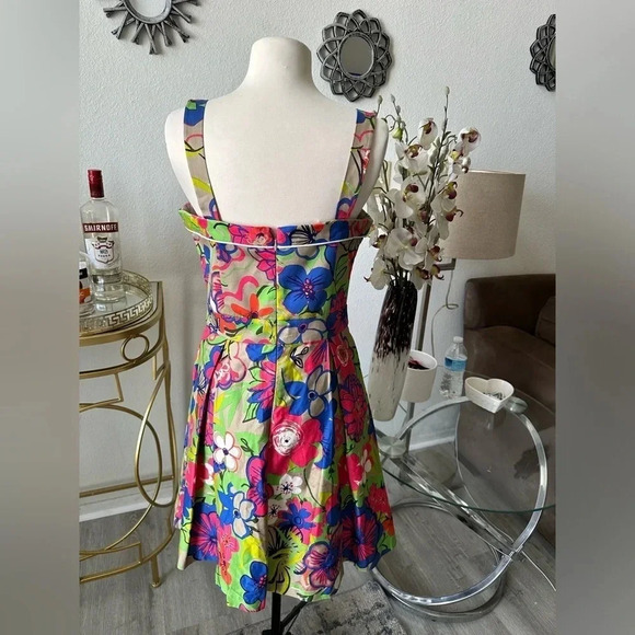 Womens Beach Bash Colorful Midi sundress size M - Picture 2 of 5